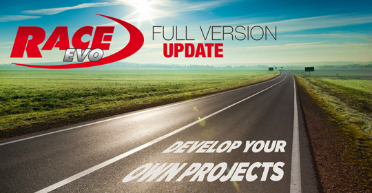 Develop your own projects with Race EVO FULL