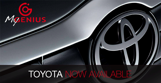 Toyota applications available on My Genius