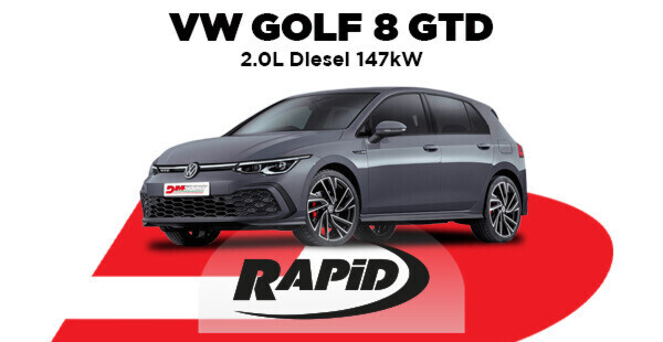 Golf 8 GTD: enhance the performance of the sport turbo-diesel with RAPID TPM + FR