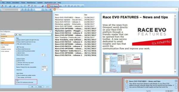 Race EVO FEATURES – News and tips