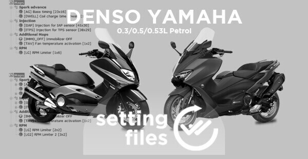 Second generation setting files for DENSO YAMAHA (petrol 300/500/530cc)