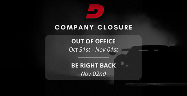 Company closure from 31 October to 1 November 2022