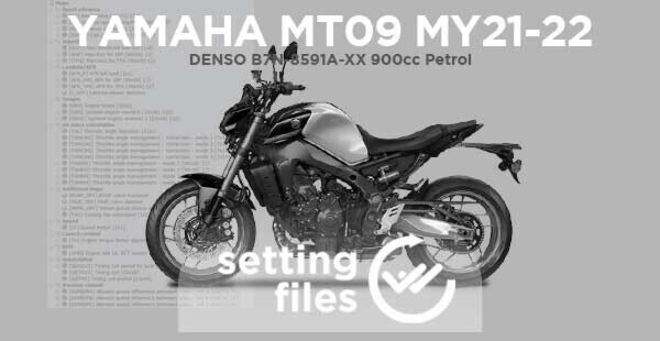 Second generation setting files for DENSO ECUs that equips YAMAHA MT09 Euro 5