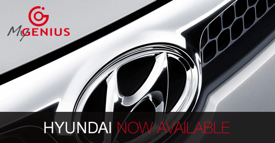 Hyundai applications available on My Genius!