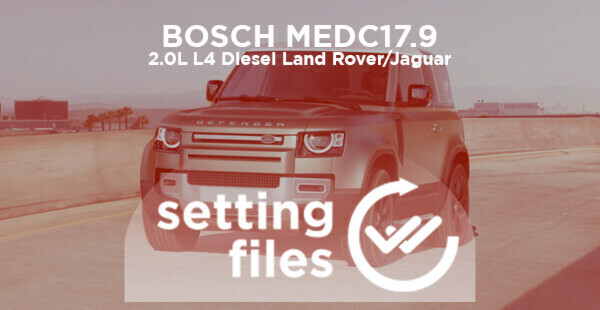 Second generation setting files for BOSCH MEDC17.9 (L4 diesel 2.0L)