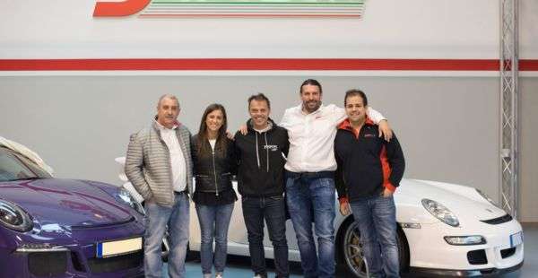 A day at Dimsport headquarters for motocycle road racer Loris Capirossi