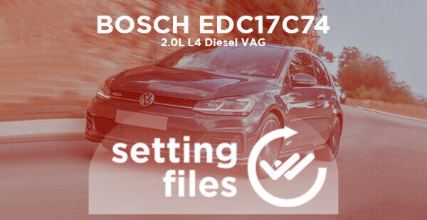 Second generation setting files for BOSCH EDC17C74 (L4 diesel 2.0L)