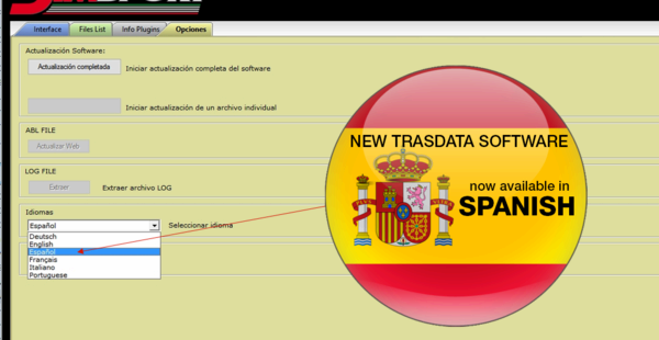 New Trasdata software now available in spanish